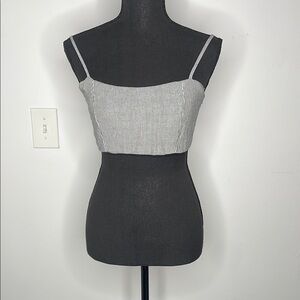 BRANDY MELVILLE Striped Black and White Women's Top